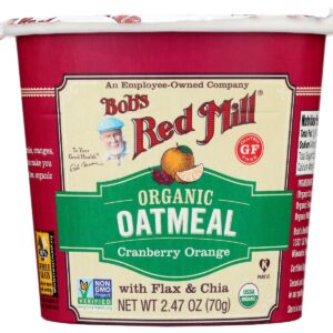 BOBS RED MILL: Organic Oatmeal Cup Cranberry Orange, 2.47 oz