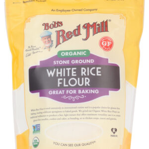 BOBS RED MILL: Organic White Rice Flour, 24 oz