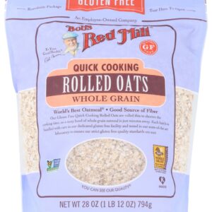 BOBS RED MILL: Oats Rolled Gluten Free, Quick Cook, 28 oz