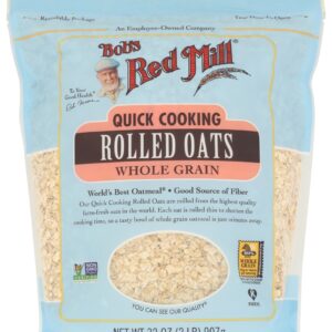 BOBS RED MILL: Quick Cooking Rolled Oats, 32 oz