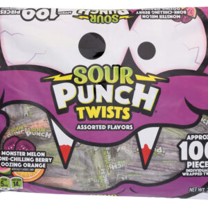 SOUR PUNCH: Sour Punch Twists Assorted Flavor, 20 oz