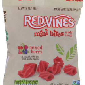 RED VINES: Mini Bites Made Simple Mixed Berry Bag, 4.8 oz