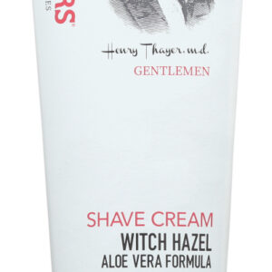 THAYERS: Gentlemen Shave Cream Witch Hazel And Aloe Vera Formula, 4 oz