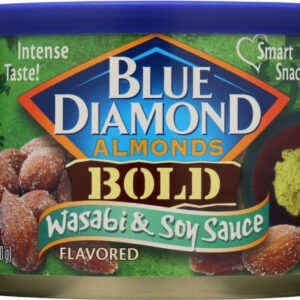 BLUE DIAMOND: Bold Wasabi and Soy Sauce Almonds, 6 oz