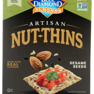 BLUE DIAMOND: Nut Thins Artisan With Almonds & Sesame Seeds, Wheat & Gluten Free, 4.25 oz
