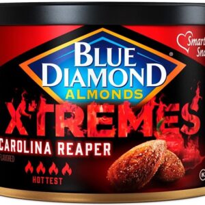 BLUE DIAMOND: Xtremes Carolina Reaper Hot Almonds, 6 oz