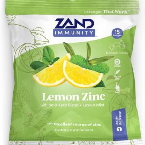 ZAND: Lemon Zinc Lozenges, 15 pc