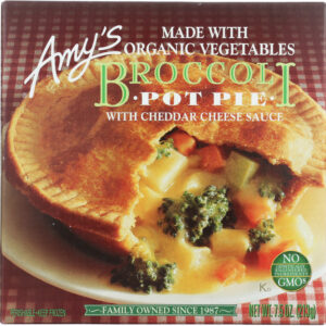 AMY'S: Broccoli with Cheddar Cheese Sauce Pot Pie, 7.5 Oz