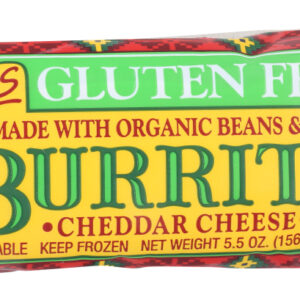 AMYS: Beans & Rice Cheddar Cheese Gluten Free Burrito, 5.5 oz