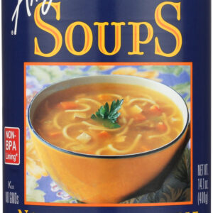 AMY'S: Soup Low Fat No Chicken Noodle, 14.1 oz