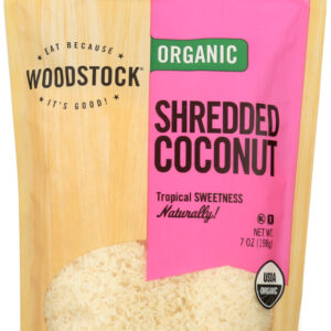 WOODSTOCK: Coconut Shredded Organic, 7 oz