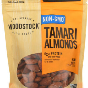 WOODSTOCK: Almonds Tamari, 7.5 oz