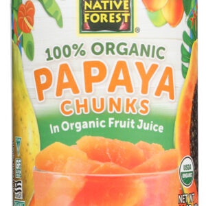 NATIVE FOREST: Papaya Chunks, 14 oz