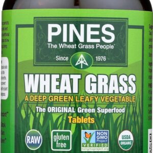 PINES WHEAT GRASS: Organic Wheat Grass 500 mg, 500 Tablets