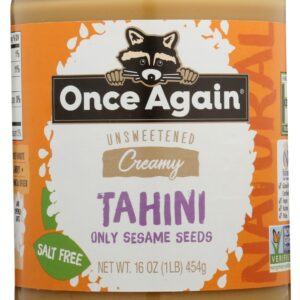 ONCE AGAIN: Nut Butter Tahini, 16 oz