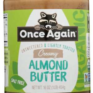 ONCE AGAIN: Organic Almond Butter Lightly Toasted Creamy, 16 oz