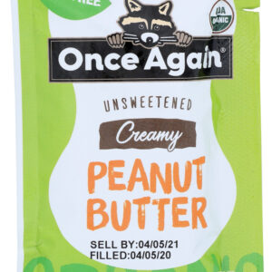 ONCE AGAIN: Organic Creamy Peanut Butter, 1.15 oz