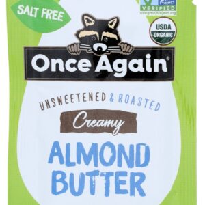 ONCE AGAIN: Creamy Almond Butter Organic Squeeze Pack, 1.15 Oz