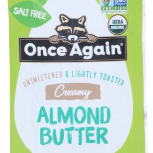 ONCE AGAIN: Almond Butter Squeeze Pack Light Toasted Organic, 1.15 oz