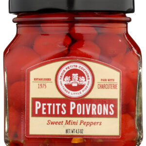 LES TROIS PETITS: Sweet Mini Peppers, 4.3 oz