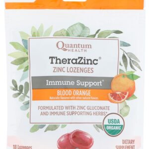 QUANTUM: TheraZinc Blood Orange Lozenges, 18 ea