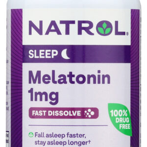 NATROL: Melatonin Fast Dissolve Strawberry Tablets 1mg, 90 tb