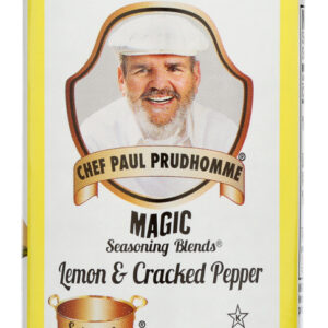 CHEF PAUL PRUDHOMME'S MAGIC SEASONING BLENDS:  Lemon And Cracked Pepper, 2 oz