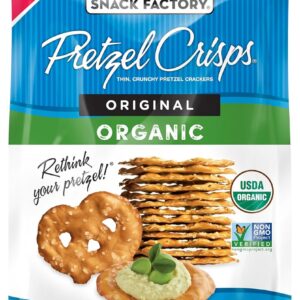 SNACK FACTORY: Organic Original Pretzel Crisps, 9.35 oz