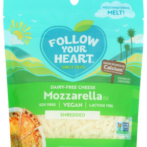 FOLLOW YOUR HEART: Mozzarella Shredded, 7 oz
