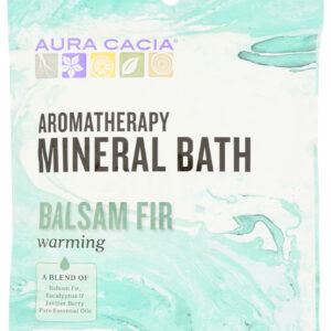 AURA CACIA: Aromatherapy Mineral Bath Warming Balsam Fir, 2.5 Oz