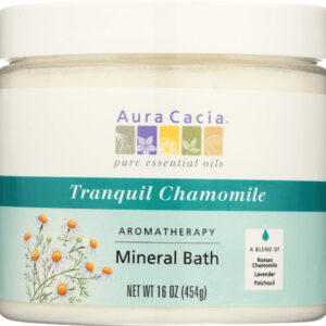 AURA CACIA: Aromatherapy Mineral Bath Tranquil Chamomile, 16 Oz