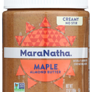 MARANATHA: All Natural No Stir Raw Maple Almond Butter Creamy, 12 oz