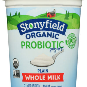 STONYFIELD: Organic Smooth and Creamy Whole Milk Plain Yogurt, 32 oz