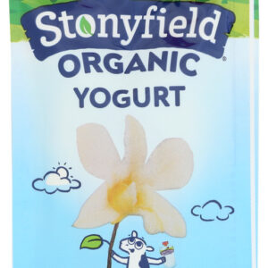 STONYFIELD: Organic Whole Milk Yogurt Vanilla Pouch, 3.5 oz