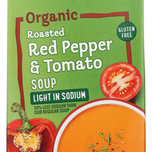 PACIFIC FOODS: Organic Soup Roasted Red Pepper and Tomato Light in Sodium, 32 oz