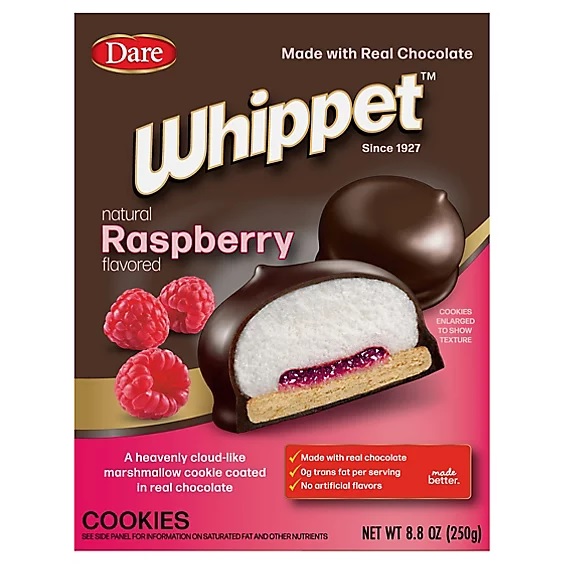 DARE: Whippet Cookies Raspberry, 8.8 oz