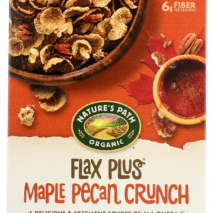 NATURES PATH: Organic Flax Plus Cereal Maple Pecan Crunch, 11.5 oz