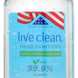 LIVE CLEAN: Organic Aloe Hand Sanitizer, 2 oz