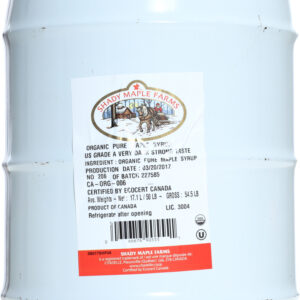 SHADY MAPLE FARMS: Organic Grade B Maple Syrup, 5 Gallons