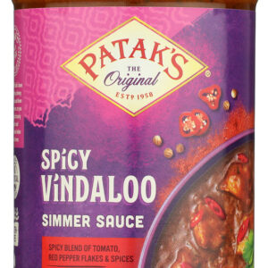 PATAKS: Vindaloo Spicy Curry Simmer Sauce, 15 oz