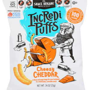 THE SNACK BRIGADE: Cheesy Cheddar Incredipuffs, 0.74 oz