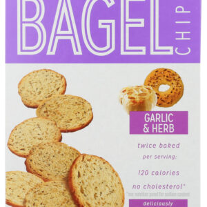 OLD LONDON: Bagel Chip Garlic, 5 oz