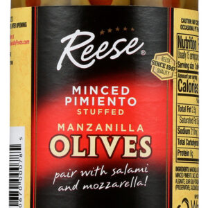 REESE: Olive Stfd Manz Pimnto Plcd, 7.5 oz