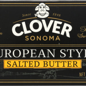 CLOVER SONOMA: European Style Salted Butter, 0.5 lb