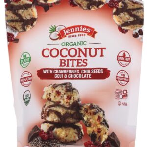JENNIES: Organic Gluten Free Coconut Bites Goji, 5.25 oz