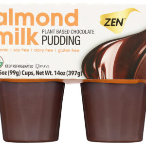 ZEN: Almondmilk Chocolate Pudding 4 Pack, 14 oz