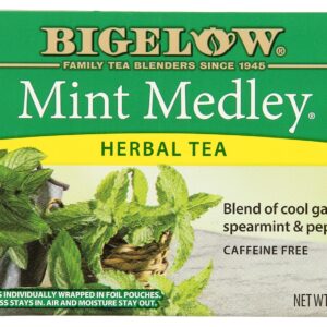 BIGELOW: Mint Medley Herbal Tea 20 Bags, 1.3 oz