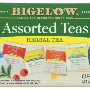 BIGELOW: Assorted Herb Teas Six Variety Pack Caffeine Free 18 Tea Bags