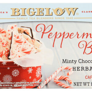 BIGELOW: Peppermint Bark Herbal Tea 18 Teabags, 1.31 oz