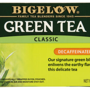 BIGELOW: Green Tea Classic Decaffeinated 20 Tea Bags, 0.91 oz